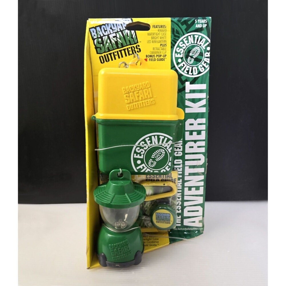 Backyard Safari Essential Field Gear Adventure Kit Lantern Case Field Guide NEW